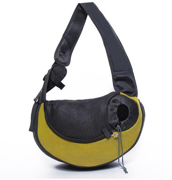 Outdoor Travel Mesh Oxford Pet Carrier Shoulder Sling Tote Bag